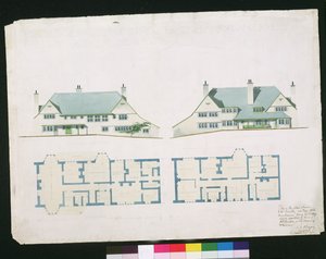 House to be built at Gartmel Fell Gillhead, Windermere for J.W. Buckley Esquire by Charles Francis Annesley Voysey