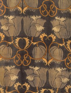 Poppies, manufactured by G.P. & J Baker, c.1888 (detail) by Charles Francis Annesley Voysey