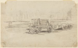 A Farm Wagon by Charles Francois Daubigny