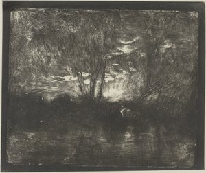 Cows at the Watering Place by Charles Francois Daubigny
