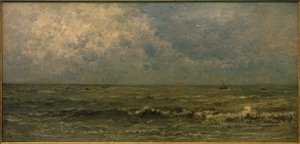 The Sea, Gray Weather by Charles Francois Daubigny
