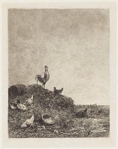 The Song of the Rooster by Charles Francois Daubigny