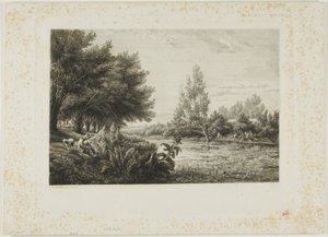Near Choisy-le-Roi by Charles Francois Daubigny