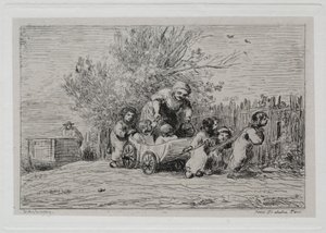 The Boat Trip: Heritage of the Cart (The Children with the Cart) by Charles Francois Daubigny