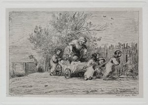 The Boat Trip: Heritage of the Cart The Children with the Cart by Charles Francois Daubigny