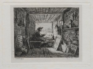 The Boat Trip: The Studio on the Boat by Charles Francois Daubigny