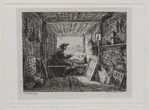 The Boat Trip: The Studio on the Boat by Charles Francois Daubigny