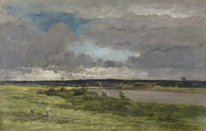 The Coming Storm; Early Spring by Charles Francois Daubigny