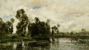 The Edge of the Pond by Charles Francois Daubigny