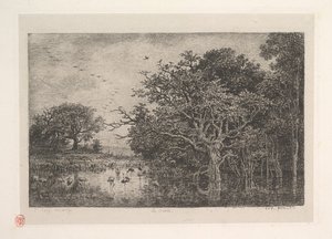 The Marshes by Charles Francois Daubigny