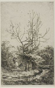 The Orchard by Charles Francois Daubigny