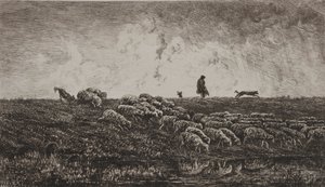 The Shower by Charles Francois Daubigny