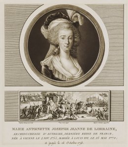 Marie Antoinette Josephe Jean de Lorraine by Charles Francois Gabriel Levachez