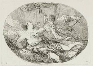 Tarquin and Lucretia by Charles Francois Hutin