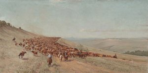Driving the Herd by Charles Franklin Reaugh