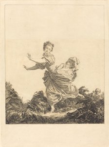 The Planned Escape by Charles François Adrien Macret after Jean Honoré Fragonard