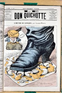 Cover of Le Don Quixote, number 213, Satirical in colors