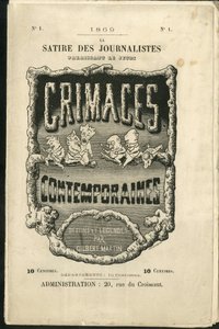 Illustration for the Cover of Contemporary Grimaces by Charles Gilbert Martin