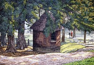 By the Ponds, Hampstead by Charles Ginner