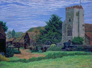 Church and Barn, Waltham St. Lawrence