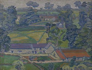 Landscape with Farmhouses