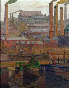Leeds Canal by Charles Ginner