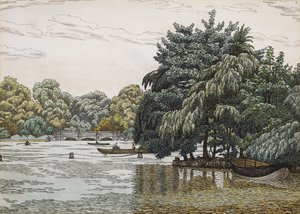 The Serpentine, Hyde Park by Charles Ginner