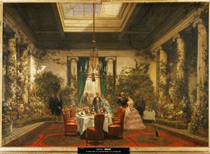 The Dining Room of Princess Mathilde by Charles Giraud
