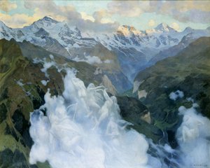 Clouds Lauterbrunnen Valley, 1901