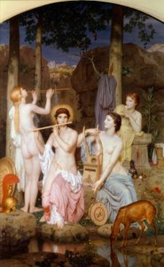 Minerva and the Graces by Charles Gleyre