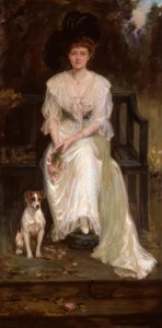 C.G. Anderson, Mrs. Irene Watts / Painting by Charles Goldsborough Anderson