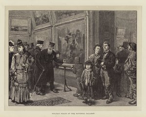 Holiday Folks at the National Gallery