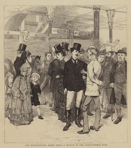 The Metropolitan Horse Show, a Sketch at the Agricultural Hall by Charles Green