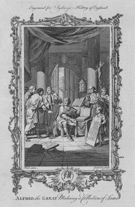 Alfred the Great making a collection of Laws by Charles Grignion