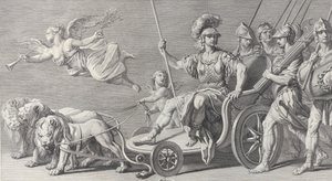 Mars on a Chariot Drawn by Three Lions by Charles Grignion