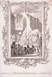 Scene of Protestants Being Burnt at Smithfield, 16th Century, c1760 by Charles Grignion