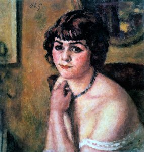 Head of Young Girl by Charles Guerin