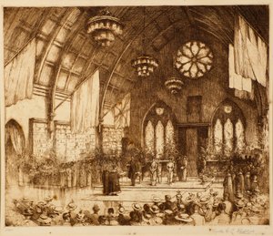 Royal Visit to Dundee 1914 - Reception in Albert Hall
