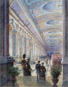 Elaborate Station Interior, 1883