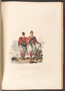 Foreign Corps in the British Service. Privates of the Greek Light Infantry Regiment by Charles Hamilton (after) Smith