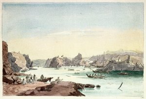 Muscat creek (Oman) by Charles Hamilton Smith
