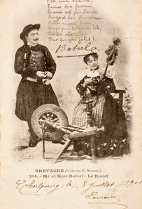 Old postcard, Le Rouet, Brittany, France by Augustus Kollner