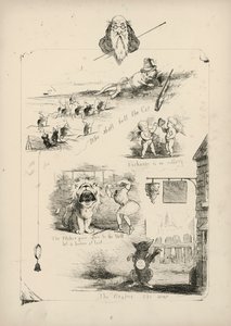 Page from Proverbs with Pictures by Charles H Bennett by Charles Henry (after) Bennett