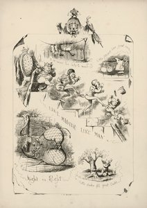 Page from Proverbs with Pictures by Charles H Bennett