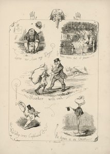 Page from Proverbs with Pictures by Charles H Bennett by Charles Henry (after) Bennett
