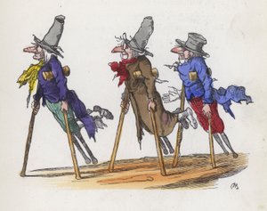 Three Disabled Beggars by Charles Henry (after) Bennett