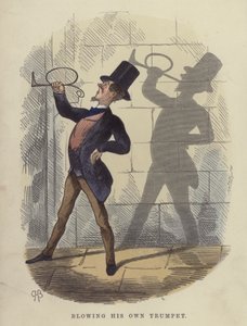 Blowing His Own Trumpet by Charles Henry Bennett