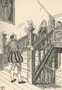 16th-Century Staircase by Charles Henry Bourne Quennell