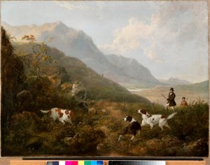 Grouse Shooting in the Highlands by Charles Henry Schwanfelder