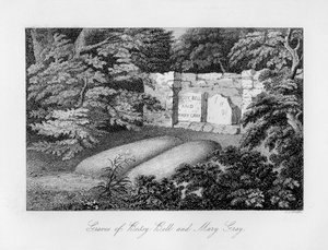 Grave of Bessy Bell and Mary Gray, near Perth, 1840